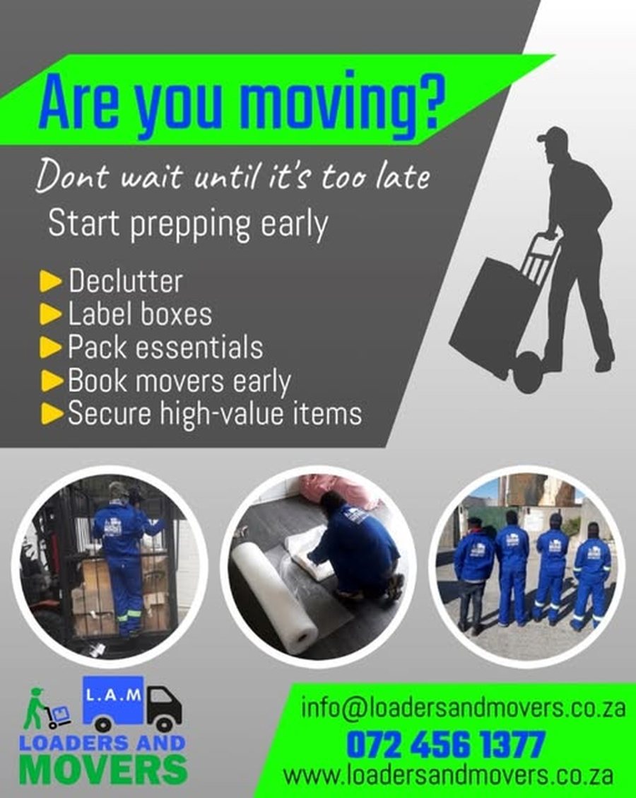 Moving checklist flyer for planning ahead